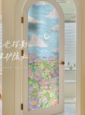 油画棒防窥膜玻璃窗户贴纸卫生间浴室透光不透明防走光磨砂窗贴膜