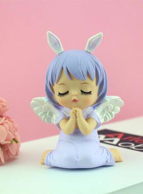 蛋糕摆件搪胶汽车摆件手办礼品安妮少女心可爱工艺品生日布置毕业