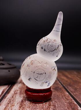 采购产品白水晶葫芦，八卦葫芦招财进宝，中式门厅，客厅，卧室，