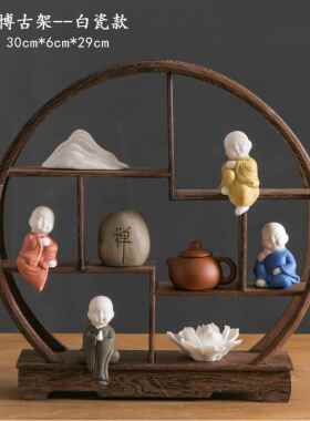 正品博架摆实木新中式小型茶桌客关厅玄古件装饰办公室电视柜禅意