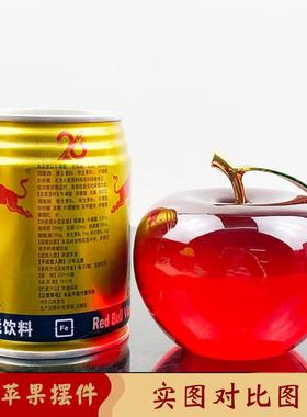 客厅摆件高端大气上档次现代简约红色水晶苹果创意圣诞节平安夜送