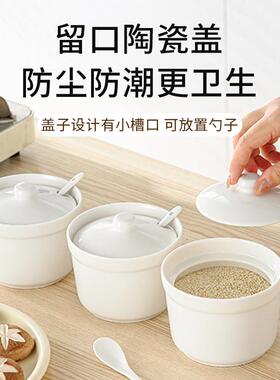 陶瓷调料罐厨房家用盐调味瓶罐香料收纳盒装辣椒油罐子2026年新款