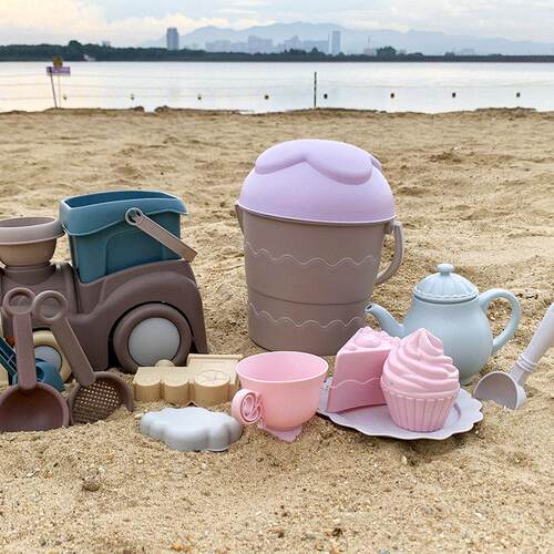 儿童沙滩玩具套装沙滩车挖沙戏水玩具沙滩桶沙漏铲子海边玩沙工具 - 图1