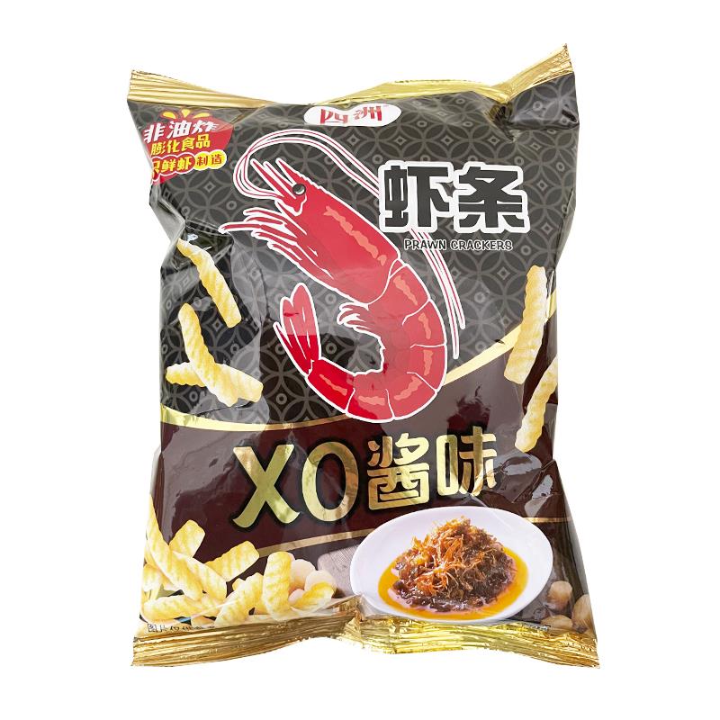 四洲虾条80g*8包鲜虾条休闲膨化食品零食大礼包小吃多口味