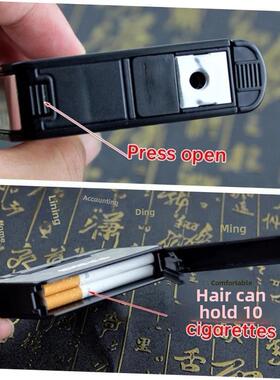 Portable Automatic Cigarette Case Boxes Not Lighter Men Gift