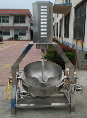 香菇酱搅拌熬制设备 电动商用炒豆沙馅机器 工业大型加热煮红油锅