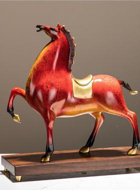 办公室摆件领司导马到成功开业礼工艺品装饰品物SD434R公高老档板