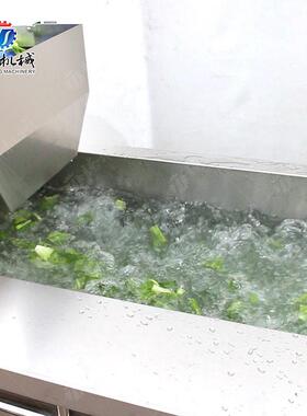 土双头切割菜豆生姜芋头切割清洗生产线 蔬清洗设备 双头切果机