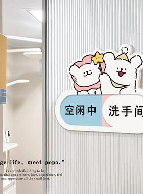 小狗滑板入户门牌家用号码牌可创意亚克力标识牌温馨提示牌