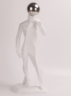 摆饰现代简约星球人雕塑轻样板房间办公间YSV抽象人物软装品玄关