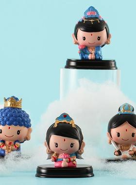 十二生肖守护神摆件文殊菩萨装饰品可爱卡通桌面创意实用小礼物