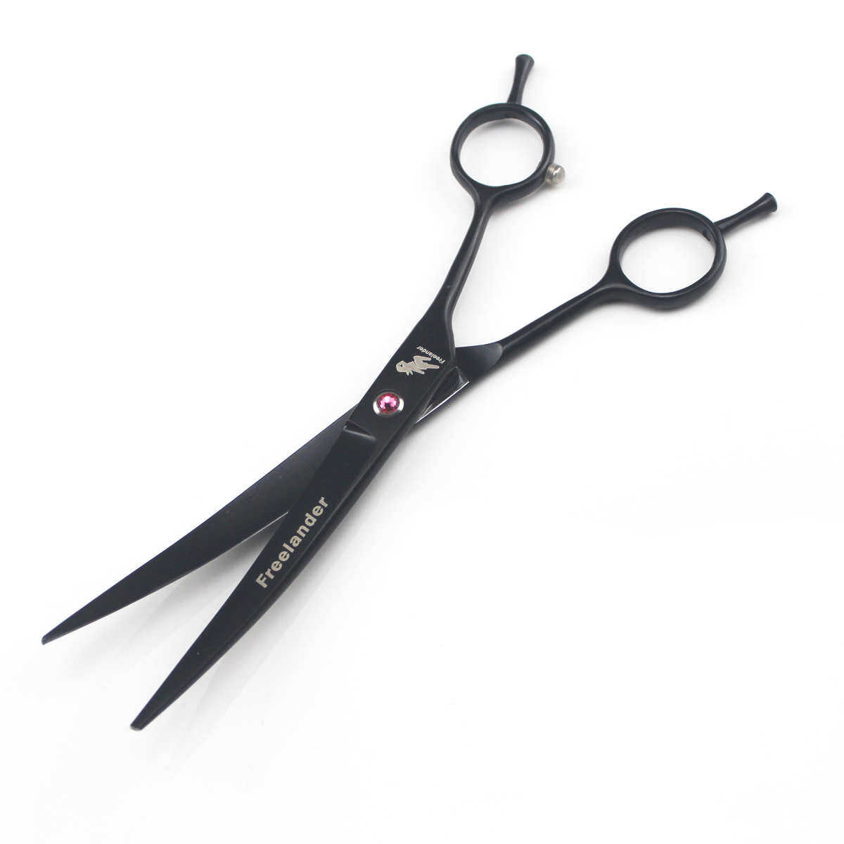 7.0寸 神行者  手型 双尾 彩色 电镀 宠物美容剪刀 弯剪 5色可选,淘宝优惠券,粉丝福利购,淘宝优惠卷