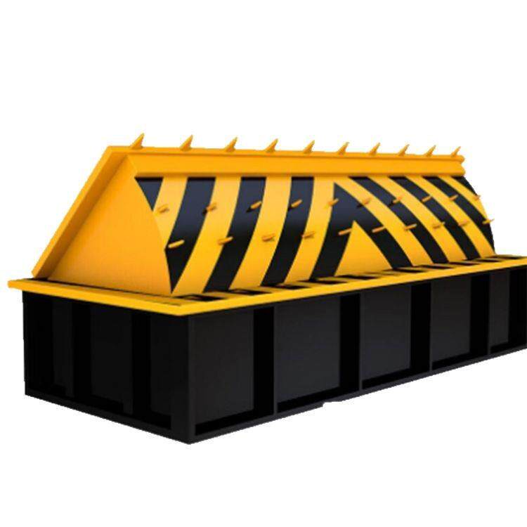 Fully automatic roadblock machine, intelligent lifting and flipping plate, anti-collision roadblock machine, hydraulic flipping roadblock machine