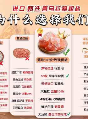 喜马拉雅粗盐净宅全套御守盐摆件大粒盐搬家乔迁新居卫生间容器