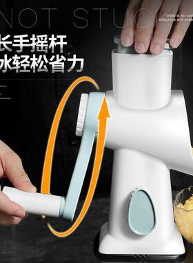 刨冰机夜市摆摊家用小型手摇手动沙冰碎冰机商用绵绵冰机器不插电