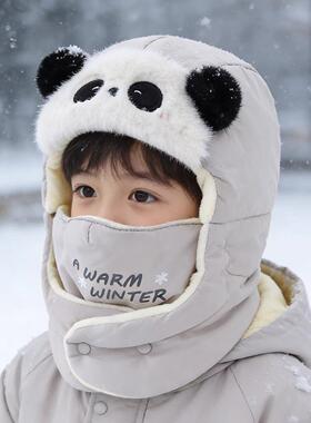 哈尔滨防寒帽子儿童东北雪乡护耳雷锋帽风雪帽冰雪大世界旅游装备