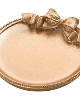 蝴蝶结ins复古树脂托盘装饰摆件