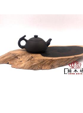 黑檀木雕紫光檀木料原木树根随形底座红木摆件实木茶壶托杯垫特价