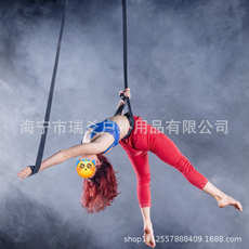 Кольцо йога 杂技道具专用皮条皮吊aerial straps高空中吊绳皮带子双人loop