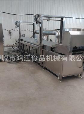 虎皮鸡爪加工设备 鸡爪油炸卤煮流水线 速冻虎皮鸡爪油炸线全套