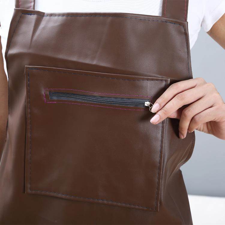 新款加厚皮围裙超强防水防油软皮厨房家用女士餐饮专用不掉皮围腰,淘宝优惠券,粉丝福利购,淘宝优惠卷