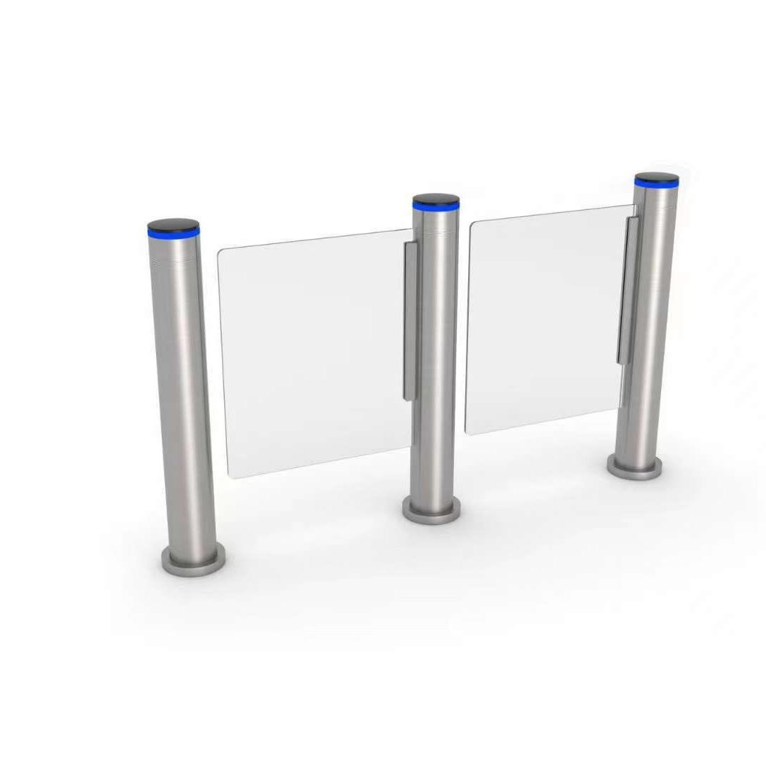 Face recognition vertical swing gate factory attendance gate office building visitor scanning gate intelligent access control system door