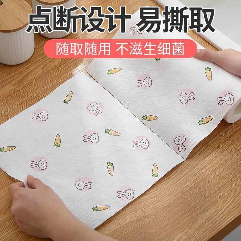 家用厨房纸吸油吸水纸纸用湿食用强去超油擦手纸懒人抹布干巾两用 - 图2