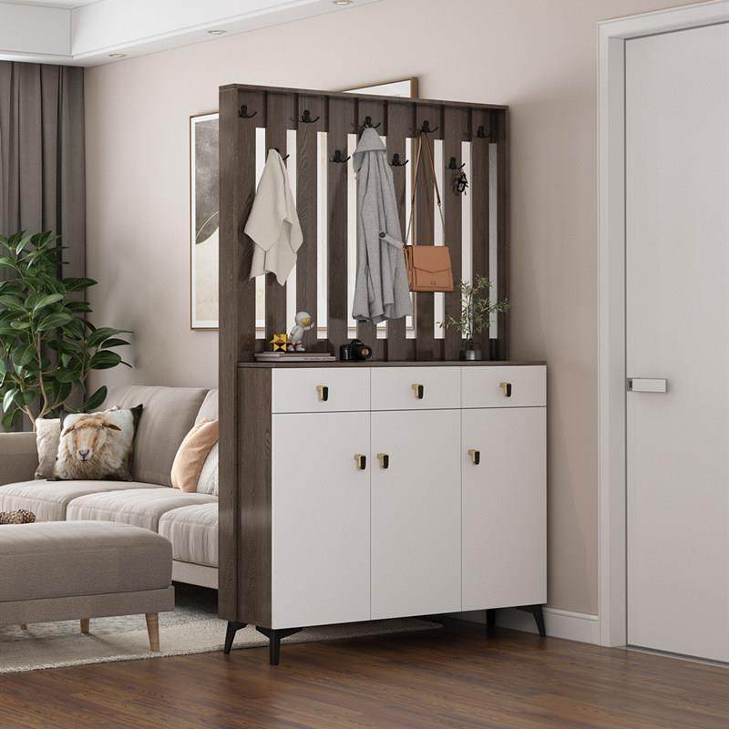 入户鞋柜带挂衣架一体家用门口玄关屏风隔断简约现代客厅门衣帽柜,淘宝优惠券,粉丝福利购,淘宝优惠卷