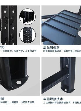 库房多层仓库货架中型轻型快递货架仓储置物架家用铁架