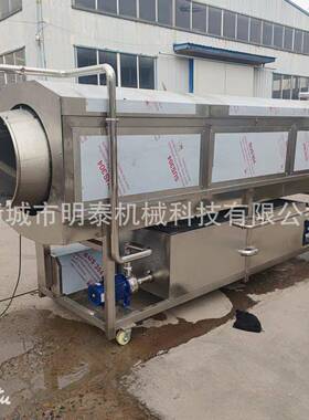 全自动滚筒毛刷清洗机西洋参葛根大姜黄精喷淋清洗去泥机洗袋机