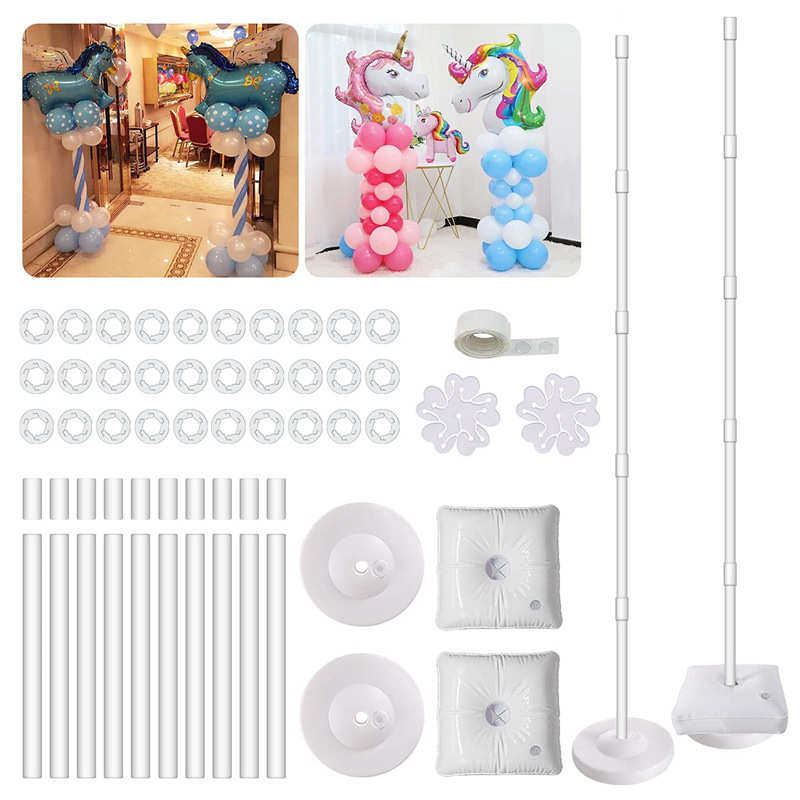 黑色纤维杆水袋底座气球拱门套装生日派对婚庆圣诞装饰气球支架,淘宝优惠券,粉丝福利购,淘宝优惠卷