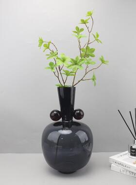 现代简约几何玻璃水培插花花瓶摆件客厅餐厅卧室样板房家居装饰品