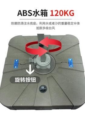 花园庭院太阳伞铝合金罗马伞侧边广告伞室外阳台伞户外休闲防风