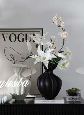 中古插干花DAL瓶法式复客厅茶别墅餐吧厅台柜样几板房软装古饰品