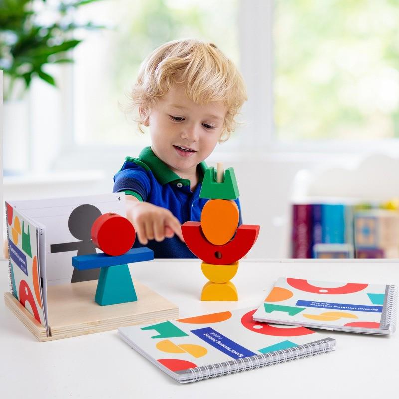 Children Wooden Montessori Toys 3D Blocks Spatial Visualizat - 图2
