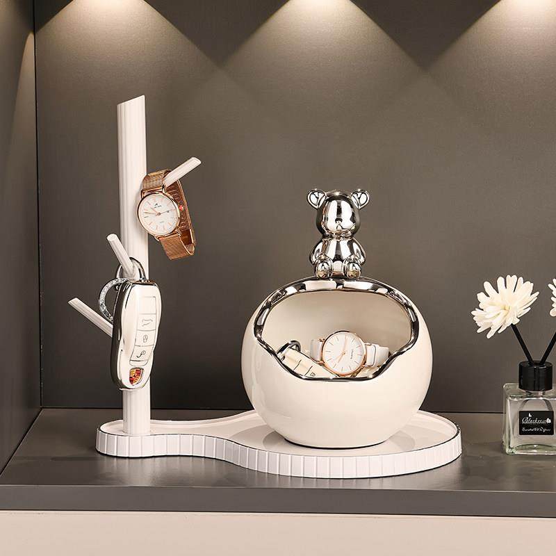 置物架入户玄关进门口放钥匙扣锁匙收纳盒摆件轻奢高端鞋柜装饰品,淘宝优惠券,粉丝福利购,淘宝优惠卷