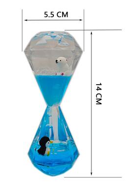 钻石型滴漏油漏创意摆件液态沙漏亚克力水油摆件解压神器装饰礼品