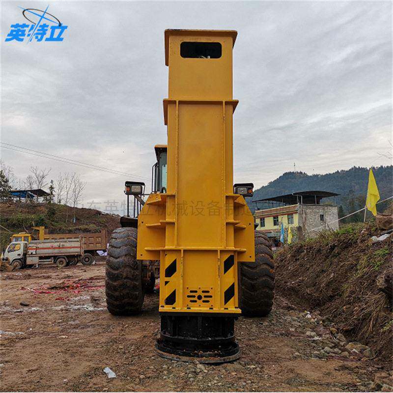 Hydraulic rapid tamping machine foundation pit backfill soil tamping equipment excavation change speed expansion filling tamping device