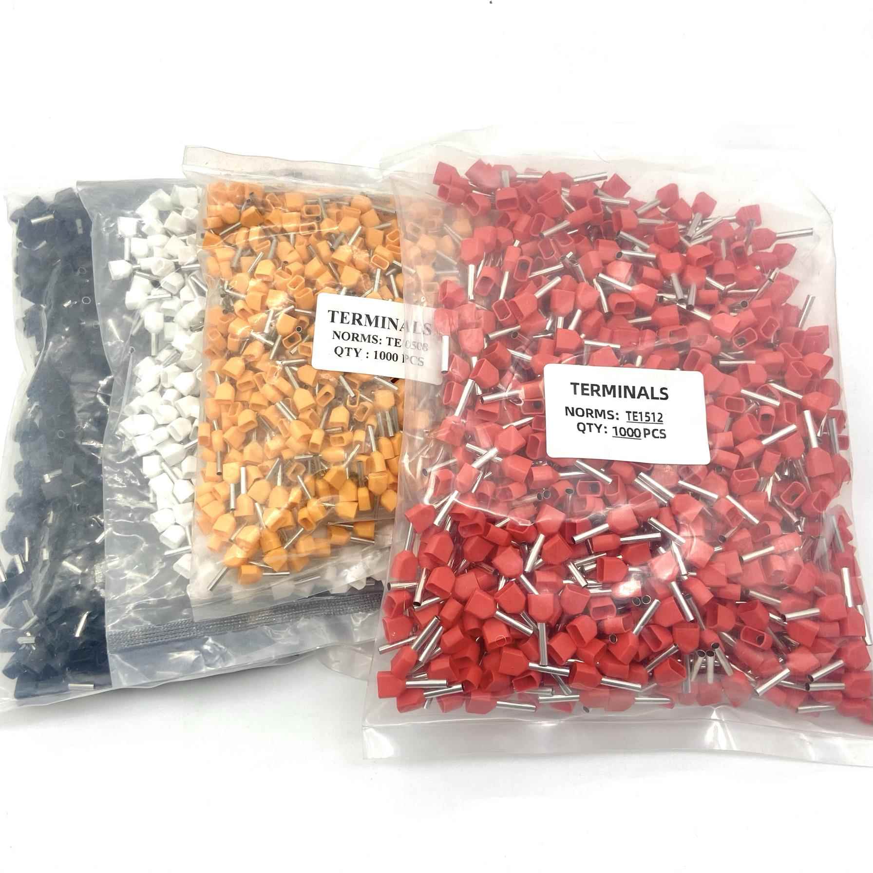 黄铜双线 线针型TE0508/7508/1008/2508/4012 欧式冷压管型接线 - 图2