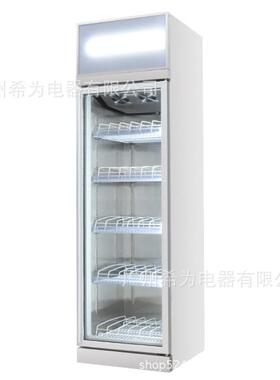 饮料冷藏展示柜商用保鲜柜立式冰箱门双开门超市啤酒水柜