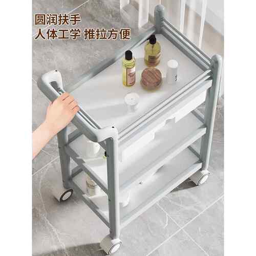 美容车小推车美容院专用仪器治疗车美发理发工具工作柜美甲工具车 - 图0