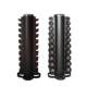 Manufacturer hexagonal upright dumbbell rack kettlebell rack gym 10 pairs of cylindrical multi-functional combination