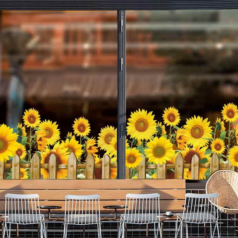 店铺腰线玻璃门贴纸防撞创意个性客厅阳台窗户墙贴画窗贴花3d立体 - 图1