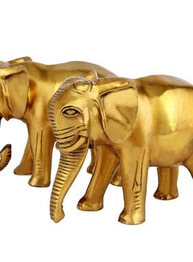 铜器黄铜工艺品铜大象摆件家居装饰办公桌摆件