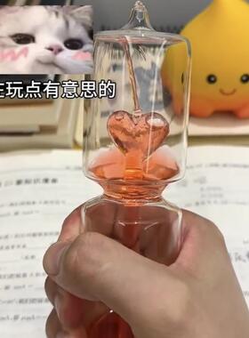 爱情温度计爱心喷泉红色情侣玩具会沸腾送女生桌面小摆件生日礼物