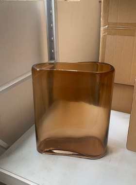 色卧室现代径简约插花客厅琉璃花瓶水培咖器装饰品摆件花大口