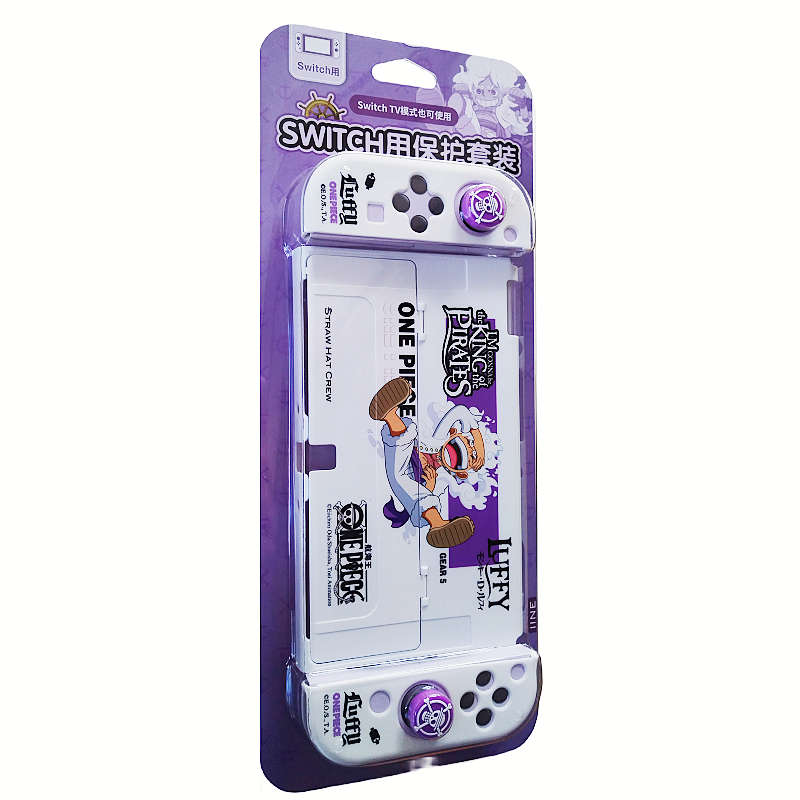 良值 Switch OLED主机喷射战士水晶壳左右手柄硅胶套分体保护套装 - 图2