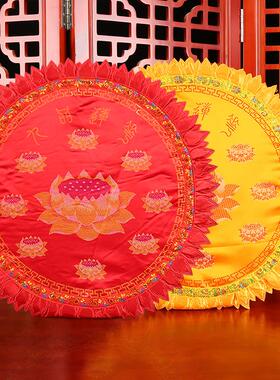 供具用品垫品莲859623花红黄禅修九拜佛跪垫道垫家加厚拜拜垫