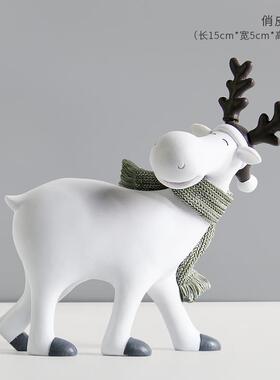 网红创意高端大气工艺礼品摆饰新家客厅电视柜子花架展示柜装饰品