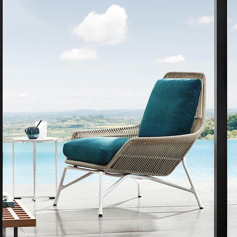 户外绳编沙发客厅样板间设计师藤椅休闲阳台民宿藤编软装单人沙发,淘宝优惠券,粉丝福利购,淘宝优惠卷